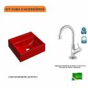 Ver imagem 3 de Kit Cuba Q32 com Torneira 1198 Metal 1/4 Volta