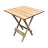 Mesa Dobrável 70x70cm de Madeira Maciça Eucalipto - 1