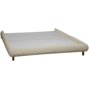 Base Cama Box Quarto de Casal 153cm Orgânica Napoli Bouclê Bege Soluco