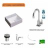 Kit Cuba Q32 com Torneira Luxo 1195 Metal e Válvula Click 1"b Sifão Pvc e Flexivel Compace - 3