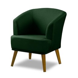 Poltrona Para Sala Decorativa Thais Linho Verde Adonai Estofados - 3
