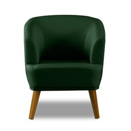 Poltrona Para Sala Decorativa Thais Linho Verde Adonai Estofados - 4