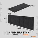 Ver imagem 1 de Kit Quarto Casal 2 Mesas de Cabeceira Arruna Mdf 2 Gavetas e Cabeceira Casal 1,40 Autocolante -