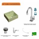 Ver imagem 3 de Kit Cuba Q32 com Torneira Luxo 1195 Metal e Válvula Click 1"b Sifão Pvc e Flexivel Compace
