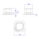 Ver imagem 3 de Acionamento Monocomando Deca You 4990.MR105.MT Quadrado de Bancada Brown Matte U UNICA UNICA