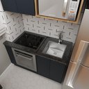 Ver imagem 3 de Kit Cuba 40x40 Escorredor Canal Úmida 42,5cm Inox