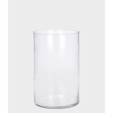 Vaso Decorativo Vidro Tubo Transparente 25x15 Único