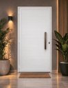 Ver imagem 2 de Porta de Giro Alumínio Branco Lambril c/Puxador 40cm Maxx - 210x80 - Esquerda