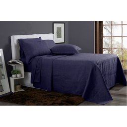 Kit Colcha Cobre Leito New Every Day Casal Boston Marinho Sonhare Sultan - 1