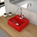 Ver imagem 1 de Kit Cuba Q32 com Torneira Luxo 1195 Metal e Válvula Click 1 Pol. e Sifão Pvc e Flexivel