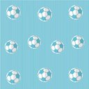 Ver imagem 4 de Papel de Parede Kids Futebol Azul