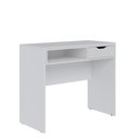 Ver imagem 4 de Escrivaninha Estudo Bit 90cm com 1 Gaveta Branco Fosco Colibri Moveis