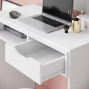 Ver imagem 2 de Escrivaninha Estudo Bit 90cm com 1 Gaveta Branco Fosco Colibri Moveis