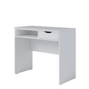 Ver imagem 5 de Escrivaninha Estudo Bit 90cm com 1 Gaveta Branco Fosco Colibri Moveis