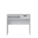 Ver imagem 3 de Escrivaninha Estudo Bit 90cm com 1 Gaveta Branco Fosco Colibri Moveis