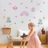 Adesivo de Parede Infantil Fadas em Aquarela - 1