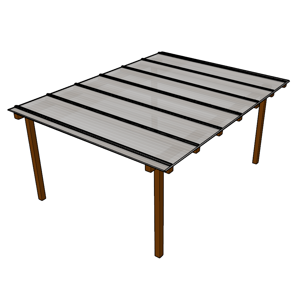 Policarbonato Alveolar 4,00m x 3,00m - Branco Refletivo 6mm