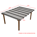 Ver imagem 2 de Policarbonato Alveolar 4,00m x 3,00m - Branco Refletivo 6mm
