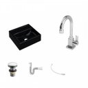 Ver imagem 2 de Kit Cuba Q32 com Torneira Luxo 1195 Metal e Válvula Click 1 Pol. 1/2 e Sifão Pvc e Flexivel