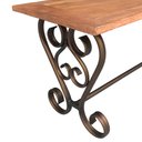 Ver imagem 3 de Banco de Ferro Com Pés Estilo Rococó Artesanal Fabricação Própria - Verniz