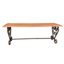 Ver imagem 7 de Banco de Ferro Com Pés Estilo Rococó Artesanal Fabricação Própria - Verniz