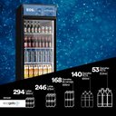 Ver imagem 5 de Refrigerador Expositor Vertical EOS 268L EEV300P Preto 220V