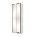 Ver imagem 2 de Guarda Roupa Bellagio 2 Portas Espelho Cabideiro Casa 812