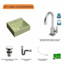 Ver imagem 3 de Kit Cuba Q32 com Torneira Luxo 1195 Metal e Válvula Click 1 Pol. 1/2 e Sifão Cromado e Flexivel