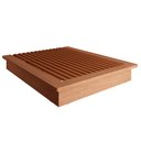 Ver imagem 2 de Kit Cama King 2,00m + 2 Mesas de Cabeceira Mdf Dalla Costa Cor:freijó