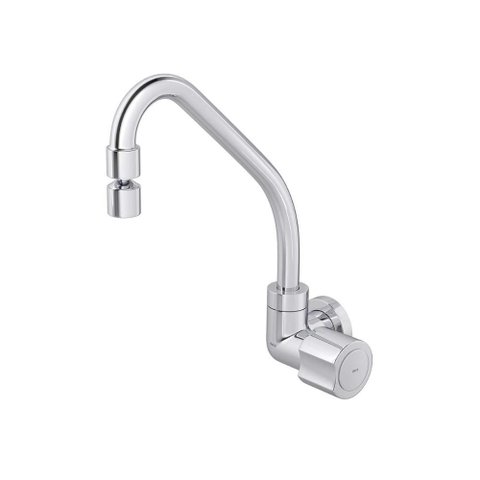 Torneira de Parede com Bica Móvel para Cozinha Targa Cromado