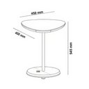 Ver imagem 4 de Mesa de Apoio Lateral Oval Bel - 100% Mdf Off White