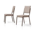 Ver imagem 1 de Kit 2 Cadeiras Jantar Rainha Raissa New Aço Nobre