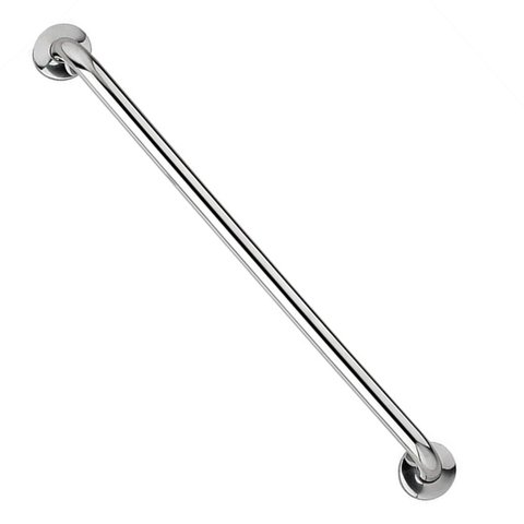 Barra de Apoio Inox 70cm Idoso Cadeirante Deficiente Banheiro Box Corrimao Suporte Acessibilidade Se