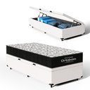 Ver imagem 1 de Cama Box Baú com Colchão de Espuma D45 Ortobom Airtech 150 D45 Solteiro 88 Cm