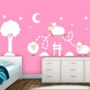 Ver imagem 3 de Adesivo de Parede Infantil Contando Carneirinhos-Pequeno 120x85cm