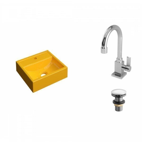 Kit Cuba Q32 com Torneira Luxo 1195 e Válvula Click 1 Pol. - 2