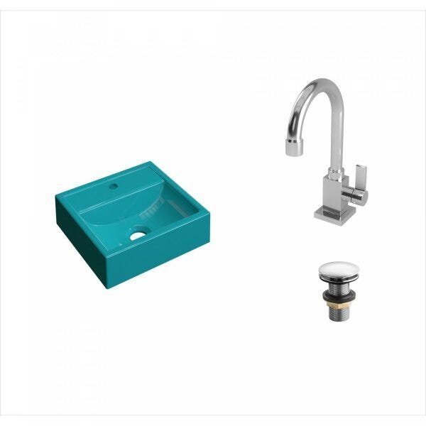 Kit Cuba Q32 com Torneira Luxo 1195 e Válvula Click 1 Pol. - 2