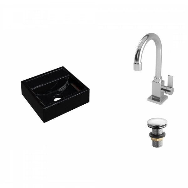 Kit Cuba Q32 com Torneira Luxo 1195 e Válvula Click 1 Pol. - 2