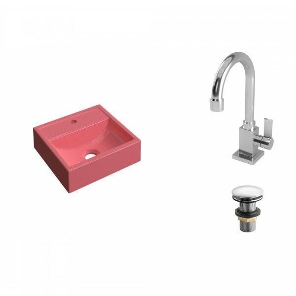 Kit Cuba Q32 com Torneira Luxo 1195 e Válvula Click 1 Pol. - 2