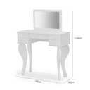 Ver imagem 2 de Penteadeira Infantil Compacta MDF com Banqueta Aconchegante Espaço Organizado para Maquiagem