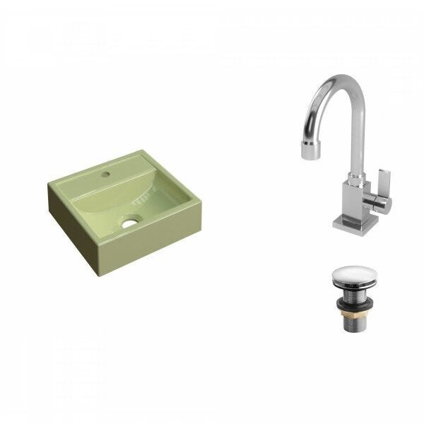 Kit Cuba Q32 com Torneira Luxo 1195 e Válvula Click 1 Pol. - 2