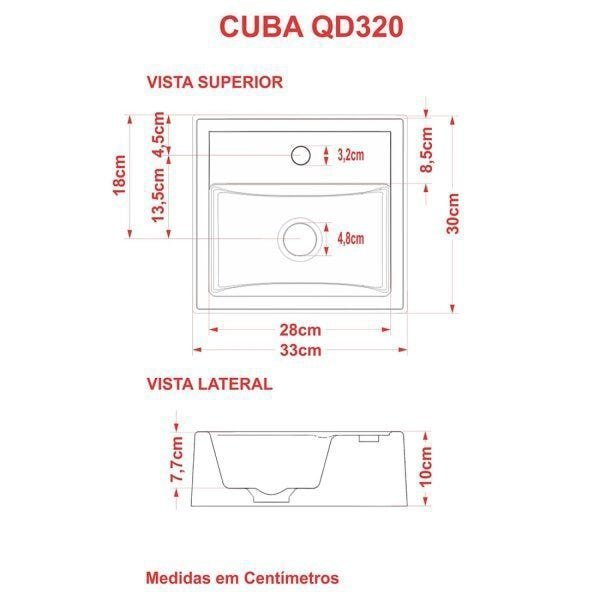 Kit Cuba Q32 com Torneira Luxo 1195 e Válvula Click 1 Pol. - 6