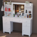 Ver imagem 5 de Penteadeira Oásis com Colmeia 5 Gavetas 2 Portas com Espelho