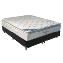 Ver imagem 1 de Cama Box Bipartido Casal Preto e Colchão Freedom Molas Ensacadas Ortobom