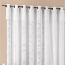 Ver imagem 2 de Cortina Luna 4,00m X 2,50m Branca Tecido Renda Floral Leve para Sala ou Quarto