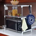 Ver imagem 2 de Prateleira Multifuncional Ajustavel Estante Cozinha Quarto Banheiro Rack Telescopica