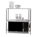 Ver imagem 1 de Prateleira Multifuncional Ajustavel Estante Cozinha Quarto Banheiro Rack Telescopica