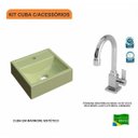 Ver imagem 3 de Kit Cuba Q32 com Torneira Luxo 1195 Metal 1/4 Volta