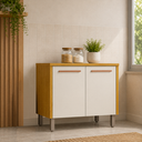 Ver imagem 1 de Balcão Cozinha 2 Portas Dália - Cinamomo/Off White - Cucina
