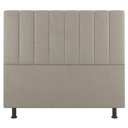 Ver imagem 3 de Cabeceira Cama Box Casal King Size Cora 195cm Suede Bege - Abmaza
